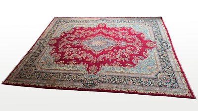Lot 135 - Substantial Persian 'Kirman' Wool Rug.