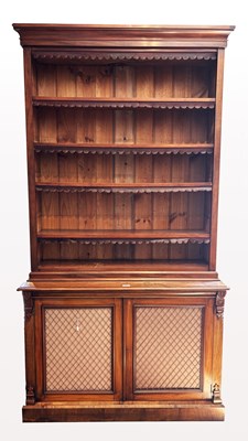 Lot 98 - A Georgian Style Mahogany Open Bookcase.
