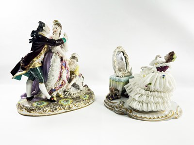 Lot 143 - 2x Likely German Porcelain Figurines.