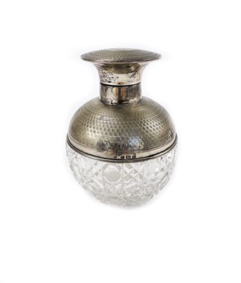 Lot 399 - Silver and Glass Perfume Bottle.