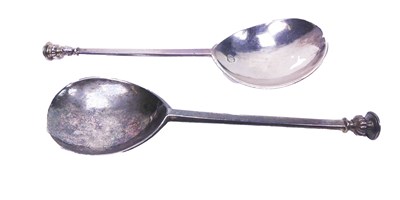 Lot 483 - A Rare Pair of Seal Spoons.