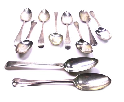 Lot 477 - Ten Sterling Silver Tablespoons.