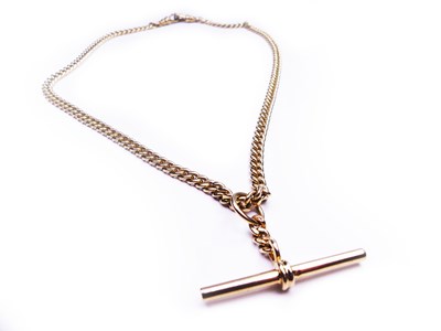 Lot 346 - 9ct Yellow Gold Fob Chain.