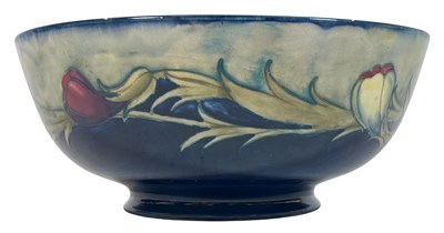 Lot 221 - Moorcroft Large Pansy Bowl.