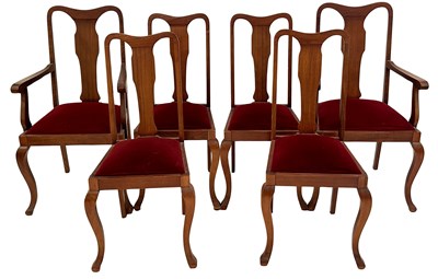 Lot 97 - Set of Six Upholstered Jarrah Chairs.