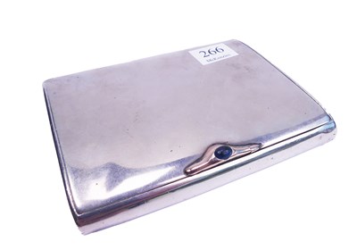 Lot 266 - Cigarette Case in Estonian Silver.
