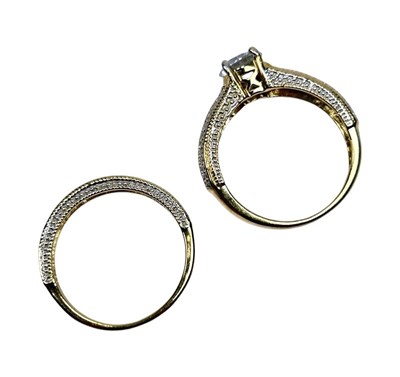 Lot 18 - Diamond Ring and Wedding Ring.