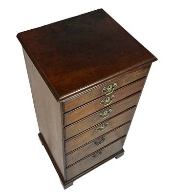Lot 146 - Tall Lingerie Chest with Ornate Brass Pulls.