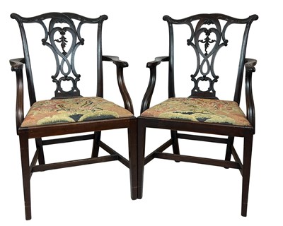 Lot 117 - Pair of Mahogany Desk Chairs.