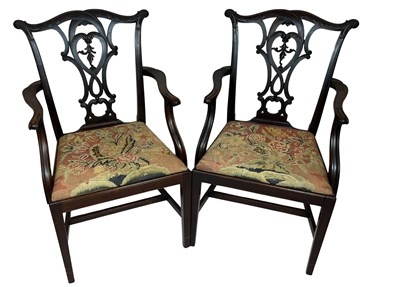 Lot 117 - Pair of Mahogany Desk Chairs.