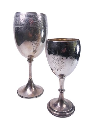 Lot 434 - Sterling Silver Goblets.
