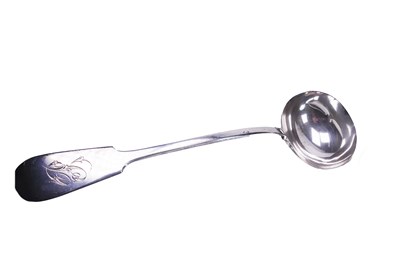 Lot 464 - Victorian Large Silver Ladle with Bowl.
