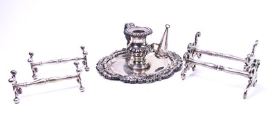 Lot 471 - Candle Stick Stand and Knife Rests.