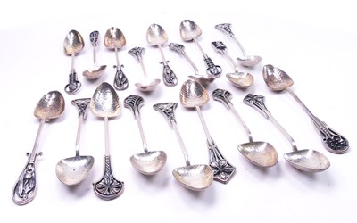 Lot 449 - Silver Linton Teaspoons.