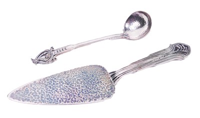 Lot 394 - Linton Small Ladle and Cake Slice.