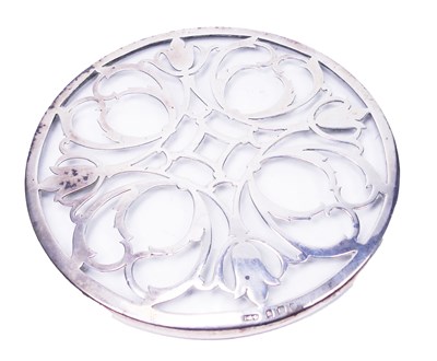 Lot 383 - Glass and Silver Coaster.