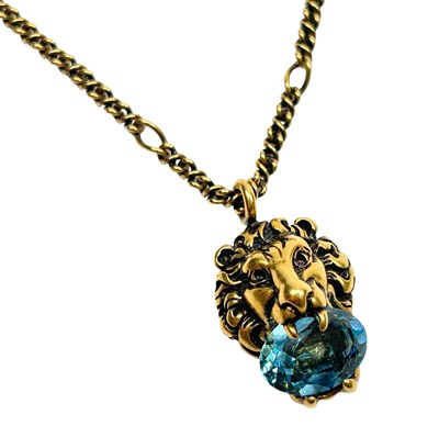 Lot 200 - Gucci Lion Head Necklace.