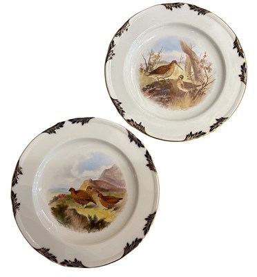 Lot 138 - A Pair of Royal Worcester Hand Painted Plates.