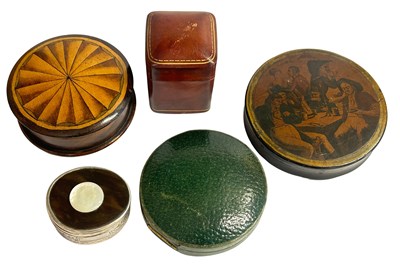 Lot 172 - A Collection of Small Boxes Including Treenwares.
