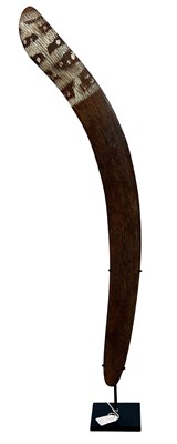 Lot 109 - Fluted Boomerang with Stand.