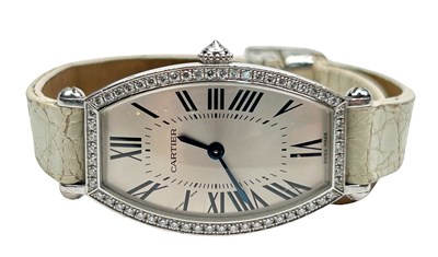 Lot 239 - Ladies Cartier Tonneau Watch.
