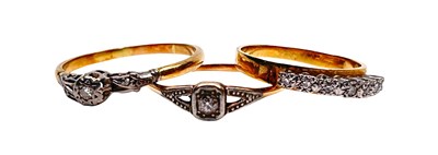 Lot 217 - A Trio of Diamond Rings.