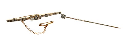 Lot 240 - Diamond Brooch Pins.