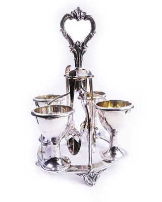 Lot 250 - A Victorian Sterling Silver Egg Cup Stand.