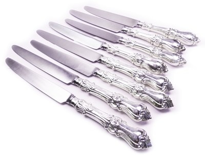 Lot 311 - Sterling Silver Large Knives.