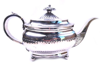 Lot 319 - Large Sterling Silver Teapot.