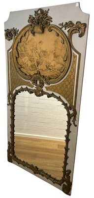 Lot 175 - Trumeau Painted Mirror.