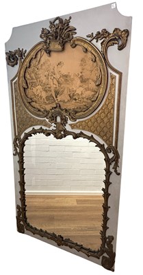Lot 175 - Trumeau Painted Mirror.