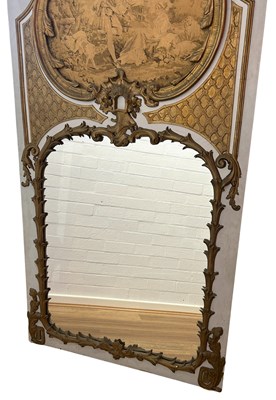 Lot 175 - Trumeau Painted Mirror.