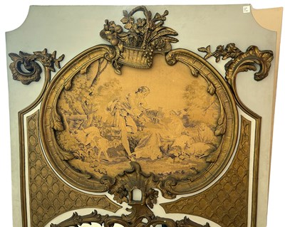 Lot 175 - Trumeau Painted Mirror.