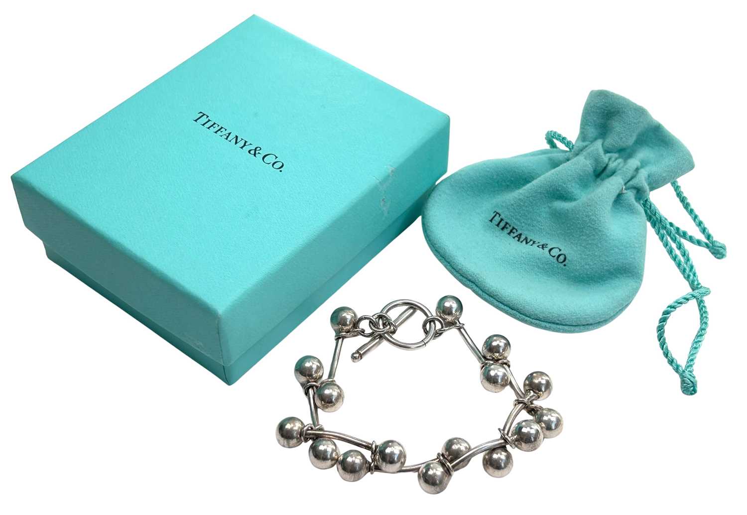 Lot 94 - Tiffany Dumbbell Bracelet.