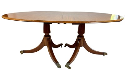 Lot 124 - Double Pedestal Dining Table.