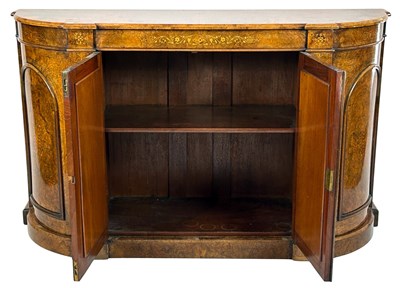 Lot 170 - Walnut Burl Sideboard.