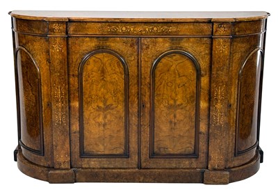 Lot 170 - Walnut Burl Sideboard.