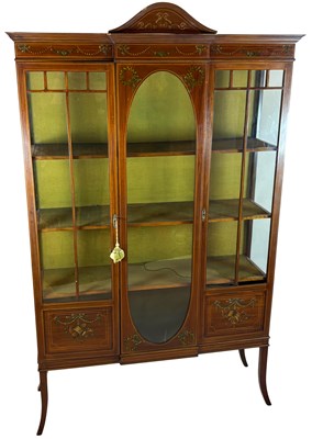 Lot 173 - Sheraton Style Display Cabinet.