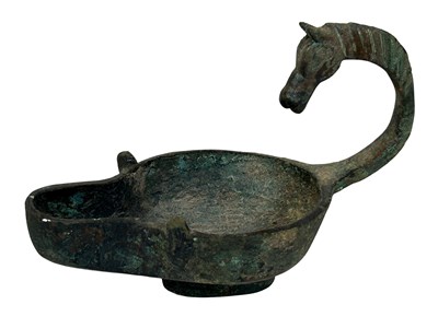 Lot 114 - Fine Roman Bronze Oil Lamp.