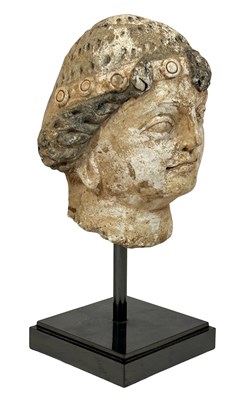 Lot 128 - Gandharan Stucco Female Head.