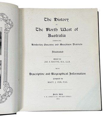 Lot 143 - The History of the North West of Australia.