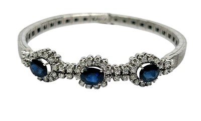 Lot 30 - Sapphire and Diamond Bracelet.