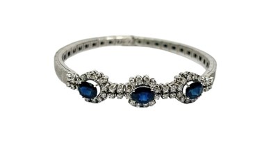 Lot 30 - Sapphire and Diamond Bracelet.