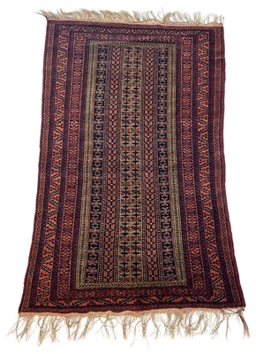 Lot 185 - Fine Rug in Red, Orange, Black and Tan.