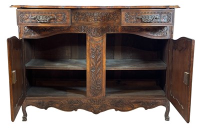 Lot 160 - French Provincial Style Carved Buffet.