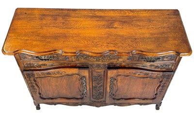 Lot 160 - French Provincial Style Carved Buffet.