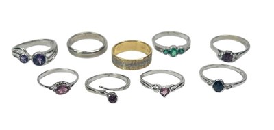 Lot 79 - A Collection of 9ct Rings.