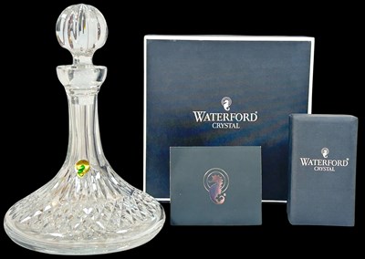 Lot 164 - Waterford Lismore Ships Decanter In Box with Sticker.