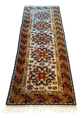 Lot 131 - Handmade Pure Wool Kazak Runner.